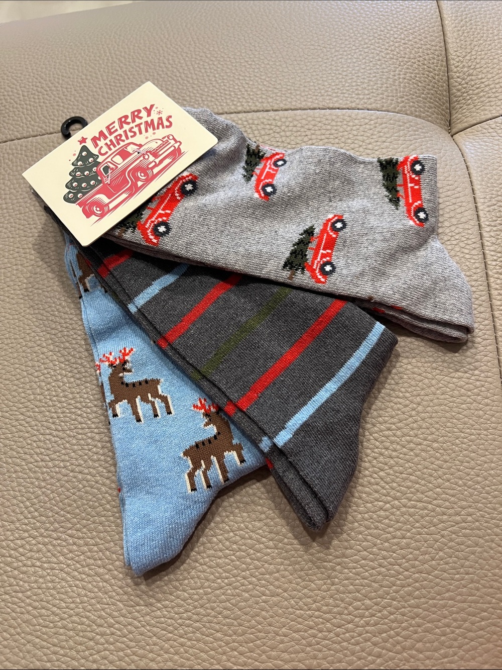 Men’s Holiday Crew Socks - Festive Patterns